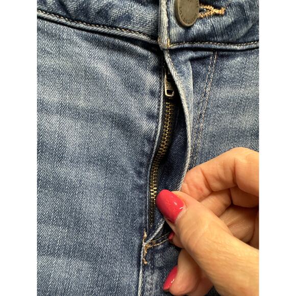 PAIGE Womens Size 30 Verdugo Ankle Skinny Distressed Stretch Denim Raw Hem Jeans - Picture 7 of 11